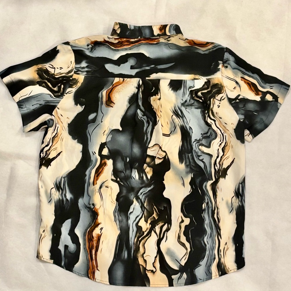 SHEIN Men's Marble Print Set - Picture 3 of 7